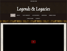 Tablet Screenshot of legendsandlegacies-llc.com